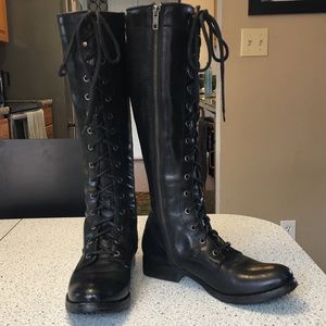 Frye Leather Knee High Boots